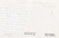 Bruce Hungerford Pianiste Musique Autographe Lettre Signée 1968