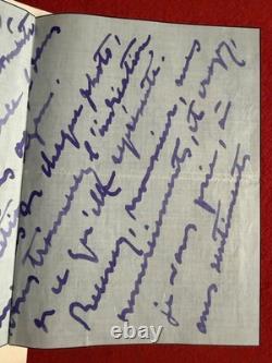 By26-lettre Autographe Signée S. De Riquetti De Mirabeau À René Baschet 1921
