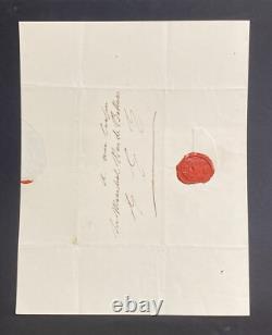 CHARLES X Comte d'Artois Lettre autographe signée Triomphe royalisme 1821