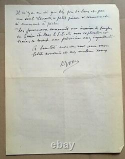 CHASSE 1947 J. Oberthur L'ACTIVITÉ MIGRATOIRE + LETTRE AUTOGRAPHE SIGNÉE