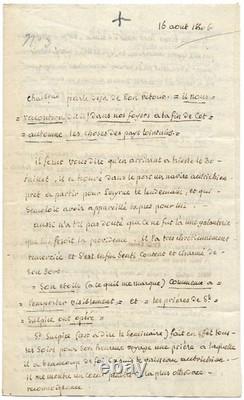 CHATEAUBRIAND Joseph JOUBERT / Lettre autographe signée / Voyage vers l'Orient