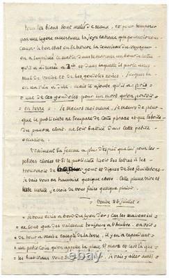 CHATEAUBRIAND Joseph JOUBERT / Lettre autographe signée / Voyage vers l'Orient