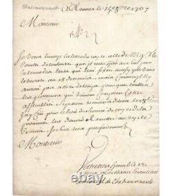 CHATEAU-RENAULT François, marin. Lettre Signée (G 1154)