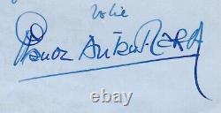CLAUDE AUTANT-LARA Lettre autographe signée Paris 25 novembre 1977