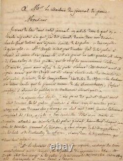 CLAUSEL de COUSSERGUES duc Berry assassinat lettre signée Jules dAgnles