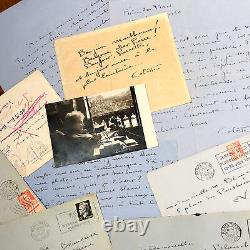 COLETTE 5 lettres autographes et une photographie originale signées LIPTNITZKI