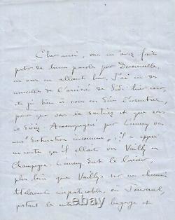 COLETTE Lettre autographe signée. Ses inquiétudes durant la 1e guerre mondiale