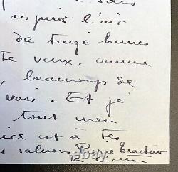 COLETTE. Lettre autographe signée, à Marguerite Moreno institut de beauté