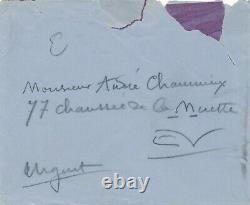 COLETTE écrivaine lettre autographe signée André CHAUMEIX corrections épreuves