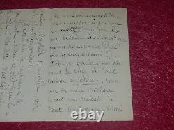 COLL HENRY DAVRAY LETTRE AUTOGRAPHE SIGNEE STUART MERRILL (Poète americain) 1901