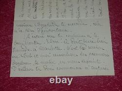 COLL HENRY DAVRAY LETTRE AUTOGRAPHE SIGNEE STUART MERRILL (Poète americain) 1901