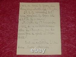 COLL HENRY DAVRAY LETTRE AUTOGRAPHE SIGNEE STUART MERRILL (Poète americain) 1901