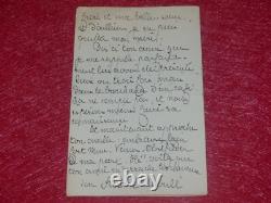 COLL HENRY DAVRAY LETTRE AUTOGRAPHE SIGNEE STUART MERRILL (Poète americain) 1901