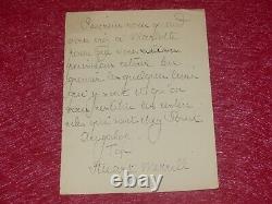 COLL HENRY DAVRAY LETTRE AUTOGRAPHE SIGNEE STUART MERRILL (Poète americain) 1901