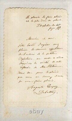 COUPEY L'orpheline du 41e 1872 Signé Ex-dono Lettre autographe