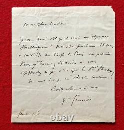 Ca38-lettre Autographe Signée Firmin Gémier-invitation Au Déjeuner Shakespeare