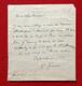 Ca38-lettre Autographe Sign&eacute;e Firmin G&eacute;mier-invitation Au D&eacute;jeuner Shakespeare