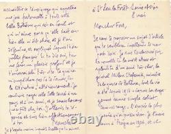 Camille MAUCLAIR Lettre autographe signée M. Rastislav Stefanik tchécoslovaquie