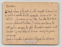 Camille Mauclair Carte lettre autographe signée virulente absolu mépris