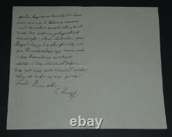 Carl STUMPF LETTRE AUTOGRAPHE SIGNÉE DE FÉLICITATIONS, 1928