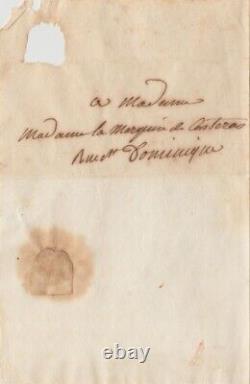 Céleste DE CHATEAUBRIAND Lettre autographe signée à Blanche DE MEDINA