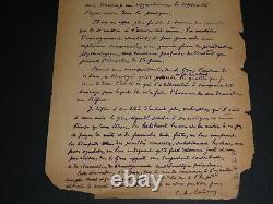 Charles-Ange LAISANT LETTRE AUTOGRAPHE SIGNEE Initation Mathématique