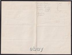 Charles BAUDELAIRE Lettre autographe signée Flaubert 1857 Fleurs du mal