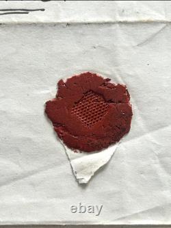 Charles BAUDELAIRE Lettre autographe signée Poulet Malassis cachet 1858