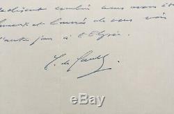 Charles DE GAULLE lettre autographe signée 1968 Autograph signed letter