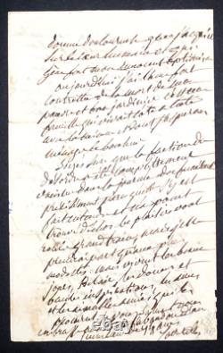 Charles DE LACRETELLE LETTRE AUTOGRAPHE SIGNÉE DE 4 PAGES