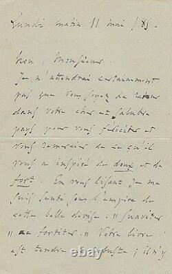 Charles GOUNOD. Lettre autographe signée à Raoul Lafagette. 1885