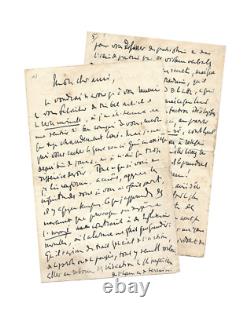 Charles MAURRAS / Lettre autographe signée / Prison de la Santé / Léon Blum