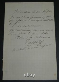 Charles-Marie TALBOT LETTRE AUTOGRAPHE SIGNÉE journaliste guillotiné