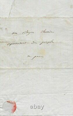 Charles Maurice de TALLEYRAND Lettre autographe signée révolution française