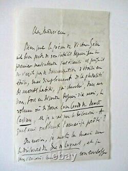 Charles Maurras Lettre autographe signée à Félix Fournier