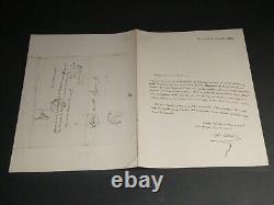 Charles WEISS LETTRE AUTOGRAPHE SIGNÉE &liste titulaire pour un Marquis 1853