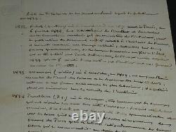 Charles WEISS LETTRE AUTOGRAPHE SIGNÉE &liste titulaire pour un Marquis 1853