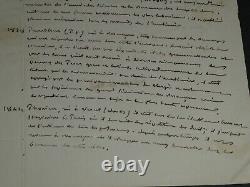 Charles WEISS LETTRE AUTOGRAPHE SIGNÉE &liste titulaire pour un Marquis 1853