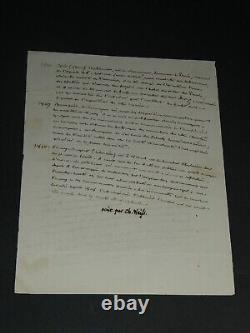 Charles WEISS LETTRE AUTOGRAPHE SIGNÉE &liste titulaire pour un Marquis 1853
