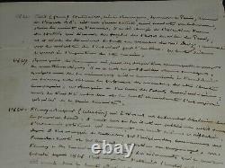 Charles WEISS LETTRE AUTOGRAPHE SIGNÉE &liste titulaire pour un Marquis 1853