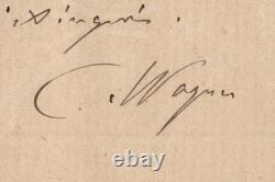Charles Wagner Pasteur Lettre autographe signée 1903