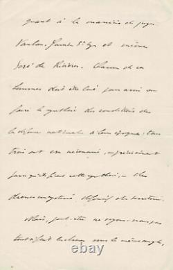 Charles de GAULLE Lettre autographe signée. 1926. La défense de la France