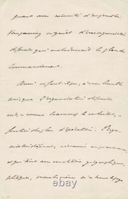 Charles de GAULLE Lettre autographe signée. 1926. La défense de la France