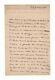Chateaubriand / Lettre Signée (1841) / Son Voeu D'être Enterré Au Bord De La Mer