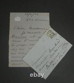 Christine BLAZE-LETTRE AUTOGRAPHE SIGNÉE avec enveloppe à Madame MACHARD- 1804