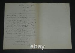 Claude Couturier Lettre autographe signée François Coppée 1913