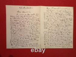 Cm87-lettre Autographe Signée-alexandre Boutique-chimère-1891