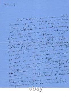 Colette Lettre autographe Signée adressée à Mme Maurice Pouquet