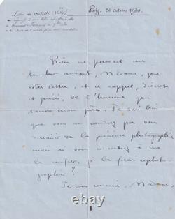 Colette Lettre autographe signée Claridge 1930