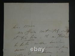 (Comte) Alfred DE FALLOUX LETTRE AUTOGRAPHE SIGNÉE À Marie DE FALLOUX, 1859